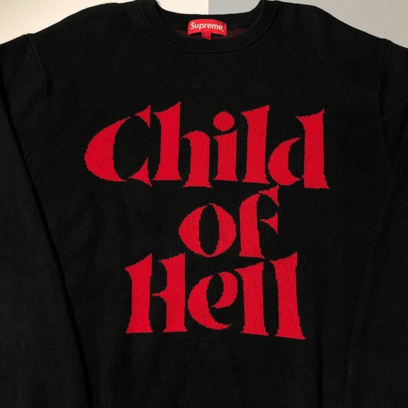 Supreme Child of Hell Sweater Rare Large - Picture 2 of 5
